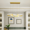 Luxury Dining Living Room Chandelier Postmodern Simple Gold Coffee Shop Bar LED Hanging Light Creative Nordic Home Pendant Lamp