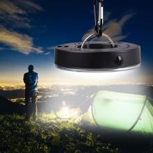 Portable LED Camping Light 3 Modes COB Clip Light Hook Flashlight Tent Emergency Lamp Hanging Lantern Nightlight