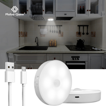 LED Motion Sensor Light USB Rechargeable LED Under Cabinet Light For Kitchen Closet Wardrobe Bedroom Stairs Wall Lamp Night Lamp