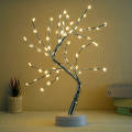 LED Tabletop Bonsai Tree Light Touch Switch DIY Artificial Light Tree Lamp Decoration Festival Holiday Battery/USB Operated D30