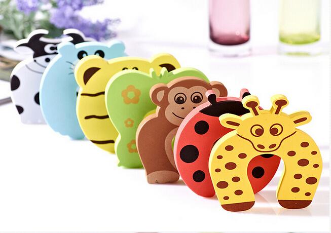 1pcs Cartoon Animal Jammers Stop Door Stopper Holder Lock Safety Guard Finger Protect Door Stops for Child Kids Baby