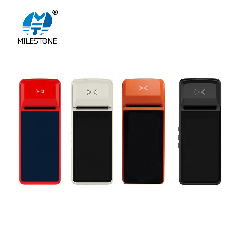 POS systemTerminal Android PDA phone with Wifi 4G Thermal Bluetooth Printer 58mm 1D 2D QR Barcode Reader Free App Loyverse M2