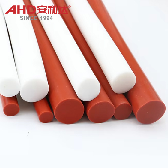 Silicone round rod red