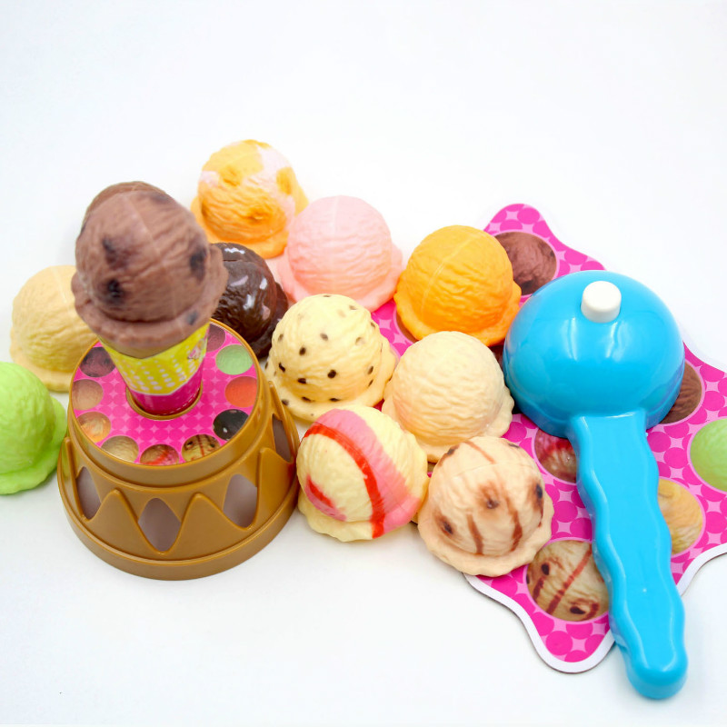 Ice cream stacking game puzzle baby gift parent-child interaction children's simulation food kitchen toys