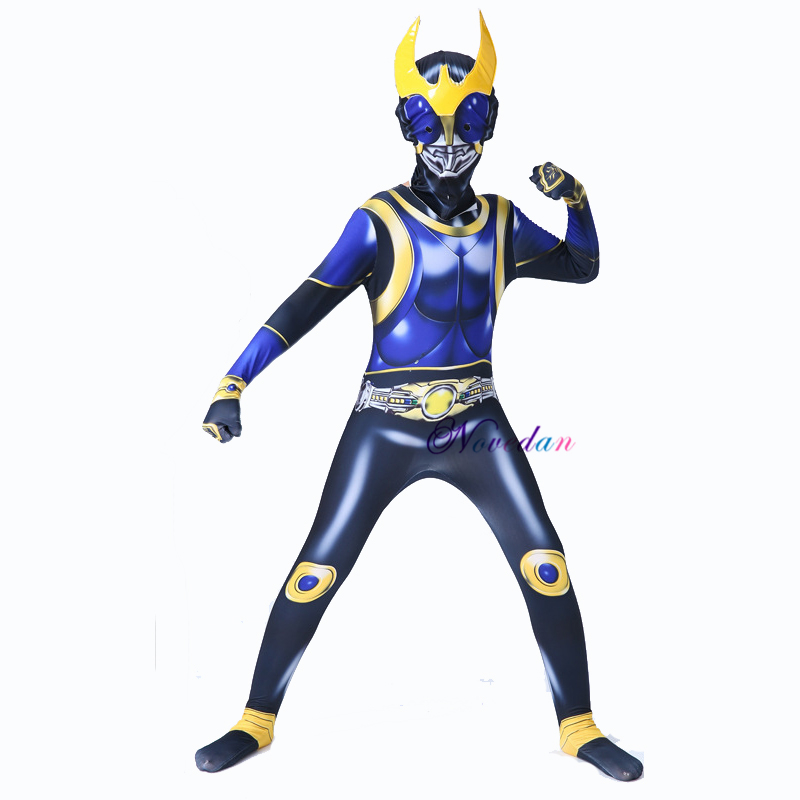 Kamen Rider Cosplay Costume Boys Masked Rider Build Superhero Halloween Costume For Kids Child Carnvial Party Game Suit