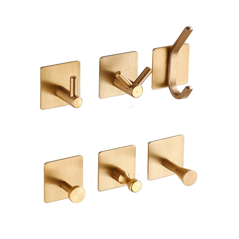 Brass Wall Hook for bathroom Coat Clothes Hooks Gold Hook For Kitchen Robe Towel Hook