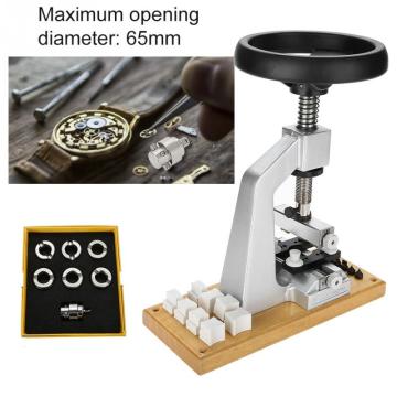 New 5700 Bench Watch Case Opener Wristwatch Tool Back Opener with 6 Dies For Rolex watch repair parts tools for watchmakers