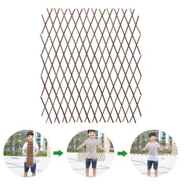 Wooden Fence Strong And Durable Retractable Plant Climbing Frame Trellis Flower Decoration Stand For Garden Courtyard Yard