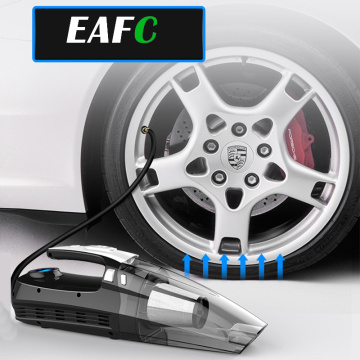 EAFC Tire Inflator Air Compressor Pump Car Vacuum Cleaner 12v Handheld Cordless Vacuums Aspirador Carro Auto Motorcycle