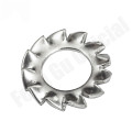 [M2-M30] DIN6798A 304 Stainless Steel Washers External Toothed Gasket Serrated Lock Washer