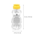 30Pcs Squeeze Bottle Soft Plastic Containers for Food 240ML Honey Condiment Ketchup Jam Sauce Bottle Dispenser