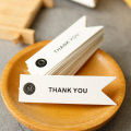 100pcs White Paper Tags Thank You Handmade Gift Tag Labels Gift Box Bags Packing Decoration DIY Craft Hang Tag Paper Label
