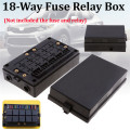 Car Blade Fuse Holder Relay Socket Black Box 18 Way Blade Fuse Holder Car Automotive Insurance For Automotive Marine