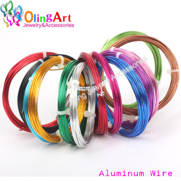 OLINGART 2019 NEW 3M Roll 1.0mm Aluminum Wire soft craft versatile painted metal DIY earrings choker necklace jewelry making