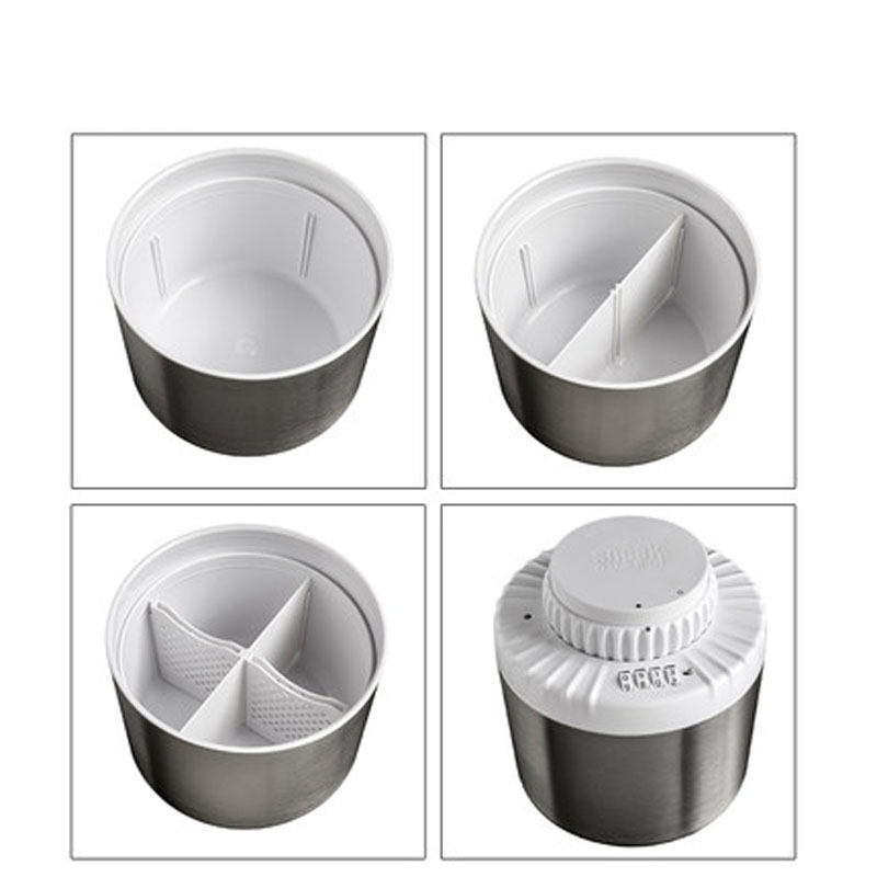 1.5 L Stainless Steel Password Lock Canister Round Vacuum Sealed Can For Coffee Tea Airtight Jars