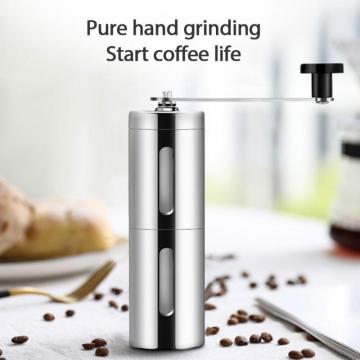 Durable Manual Coffee Grinder Mini Stainless Steel Hand Manual Handmade Coffee Bean Burr Grinders Mill Kitchen Coffeeware