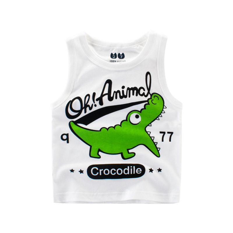 Kids Baby Boys Girls Infant Vests T-shirts Children Toddler Summer Vest Tops Clothes Cotton Tees Cartoon new 2020 Clothing