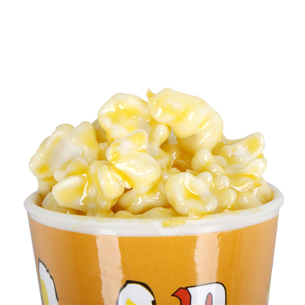 Wholesale 1/6 Dollhouse Miniature A Bucket of Popcorn Toy for / Simulation Food Toy DIY Home Decor