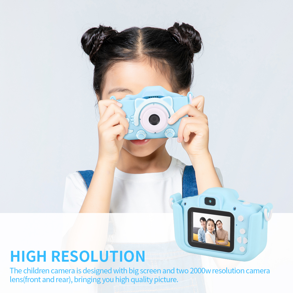 Children's Camera Cute Toy Mini Digital Camera Rechargeable 2000w Resolution Digital Camera for Kids Camera for Children Gift