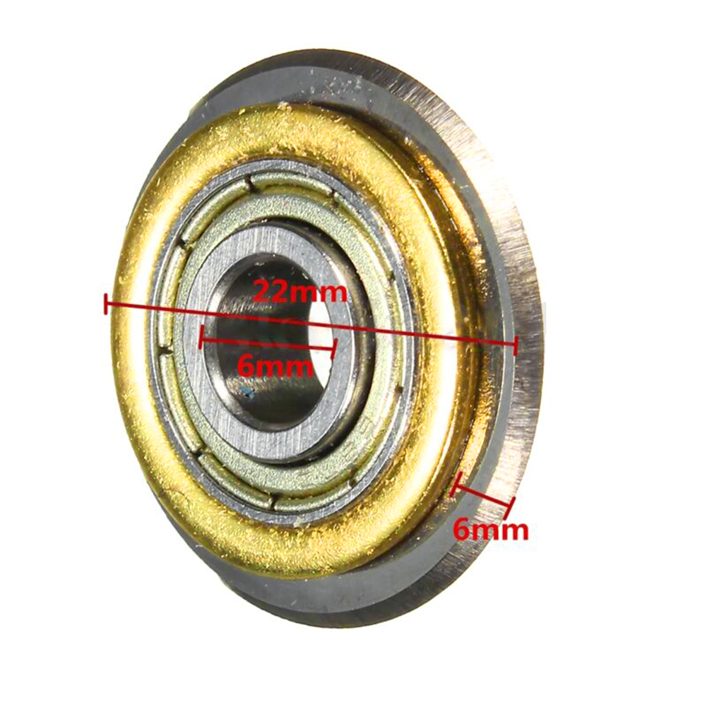 22*6*6mm Rotary Bearing Wheel Replacement For Cutting Machine Tile Ceramic Cutter Spare Accessories Tungsten Carbide