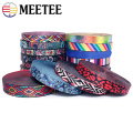 Meetee 10Meters 50mm Ethnic Jacquard Polyester Webbing Costume Belt Decoration Lace Ribbon DIY Bags Strap Band Sewing Accessory