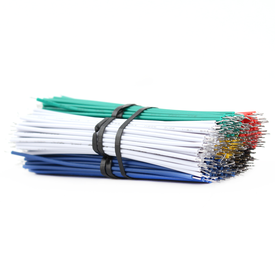 24AWG 8cm Tin-Plated Jumper Wire Cable Connect PCB Breadboard Solder Cable Copper Jumper Cable Connector PCB Fly Wire 8cm 24AWG