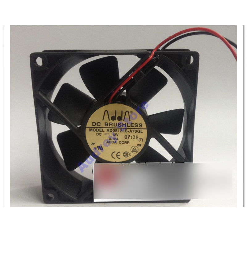 ADDA AD0812LS-A70GL 8025 DC12V 0.12A double ball bearing Cooling fan 1600rpm 20.5CFM air blower