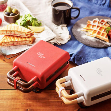 220V Electric Sandwich Maker Waffle Maker Toaster Baking Breakfast Machine takoyaki Sandwichera 600W Non-stick Coating