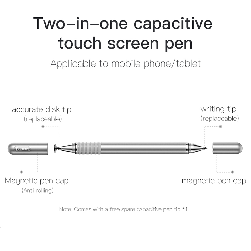 Baseus Capacitive Stylus Pen Touch Screen Pen For Apple Pencil 2 iPad Pro 9.7 10.5 12.9 2018 Tablet iPhone Smart Phone Penna Pen