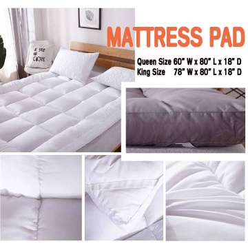 Queen/King Size Quilted Mattress Protector Pad 2 Colors Topper Cover 16
