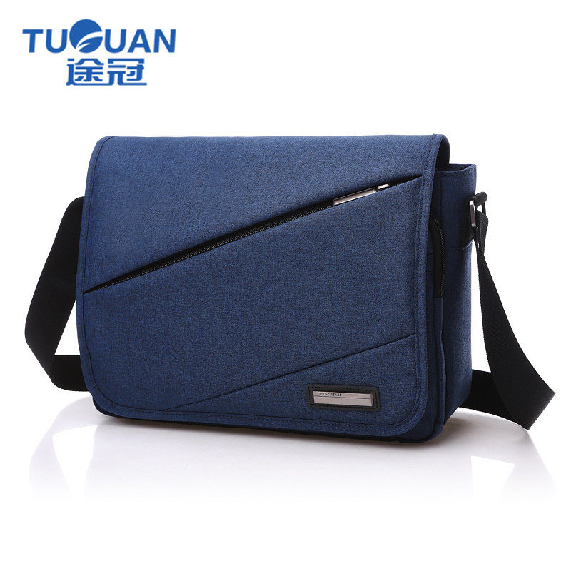 New TUGUAN Brand Designer Unisex Men Canvas Messenger Bags Korean Style Cross Body Shoulder Crossbody Bags for iPad