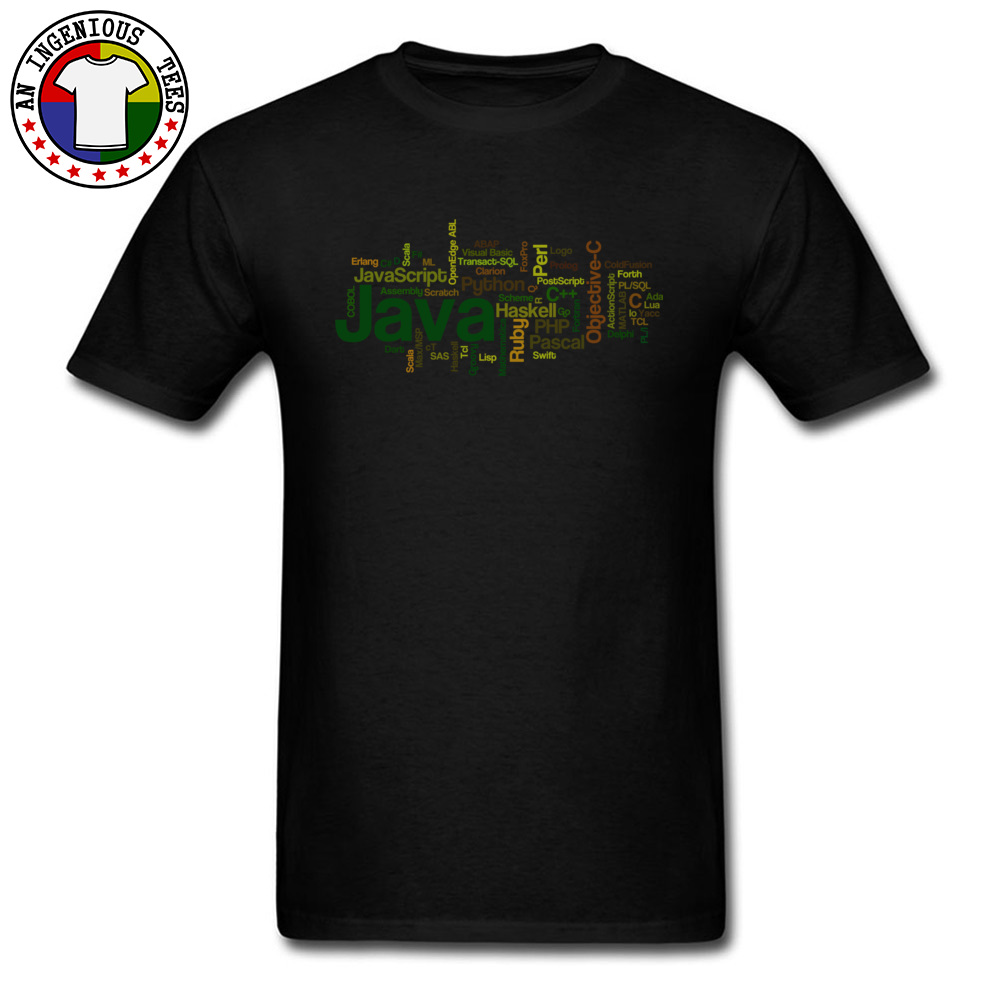 Programming Language Java PHP Code Image T Shirts Europe Prevalent Popular Top T-shirts Crew Neck Loose T-Shirt Cotton Fabric