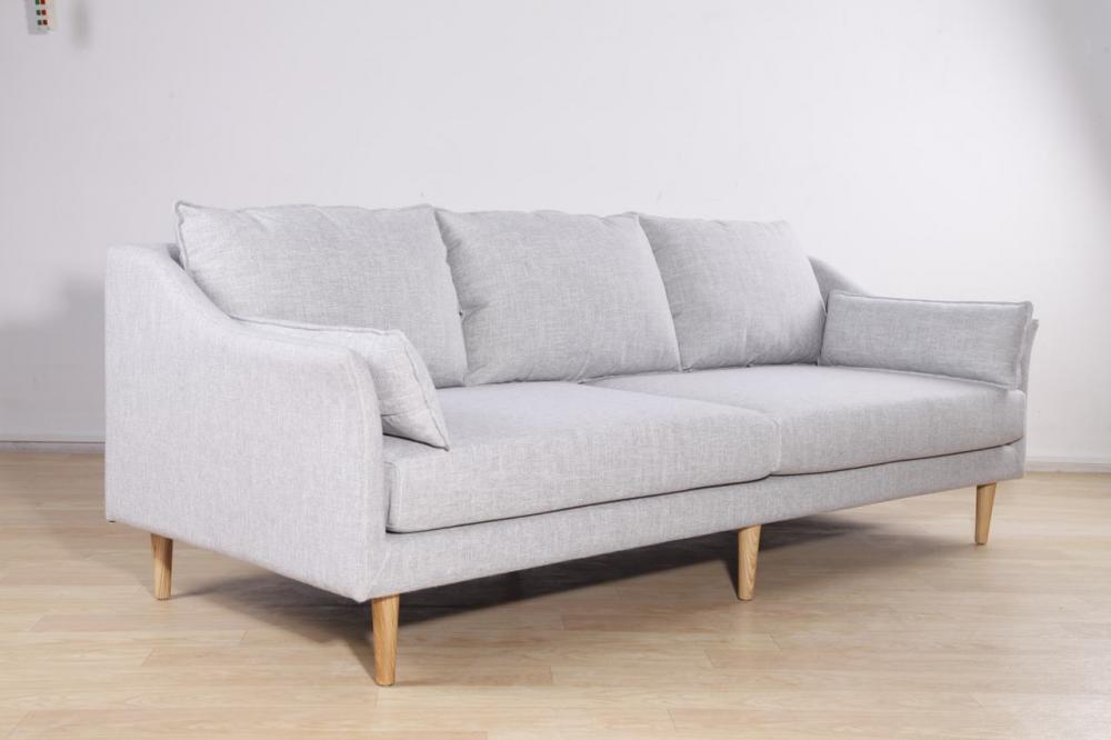 3 Seat Modern Sofa In Fabric