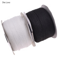 Chzimade 100Meters White Black Single Sided Adhesive Tape Fabric Non-woven Interlining Lining Cloth With Thread Seams Materials