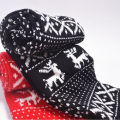 Hot Fashion 2018 NEW Winter Scarf Double Sided Warm Christmas Xmas Snow Deer Wool Knitted Scarve