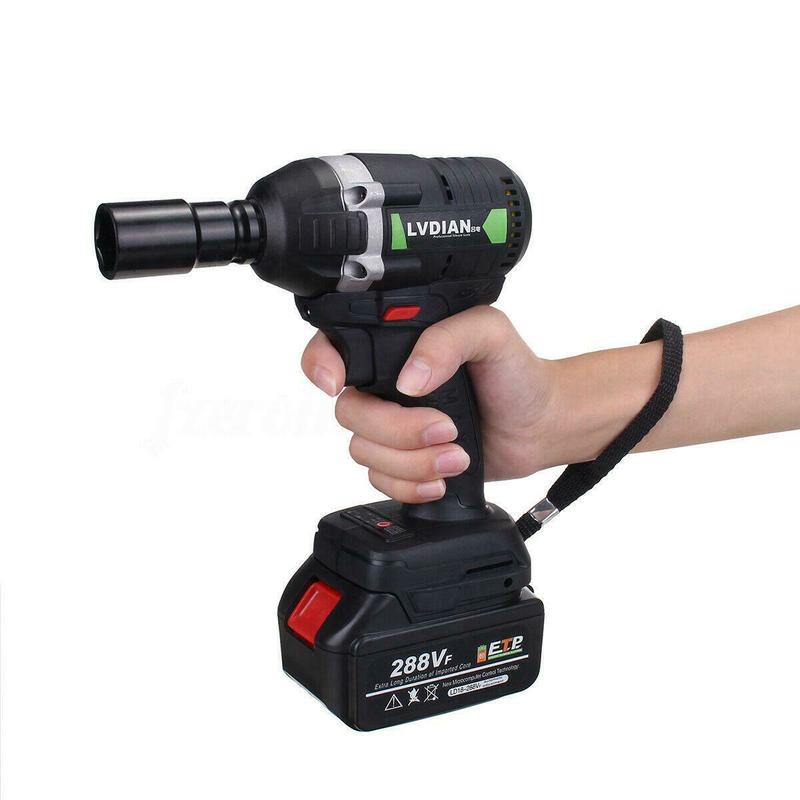 630N.M Electric Cordless Brushless Impact Wrench 3000rpm 288VF Ratchet Driver Electric Wrench Power Tool Parts Multifunctional