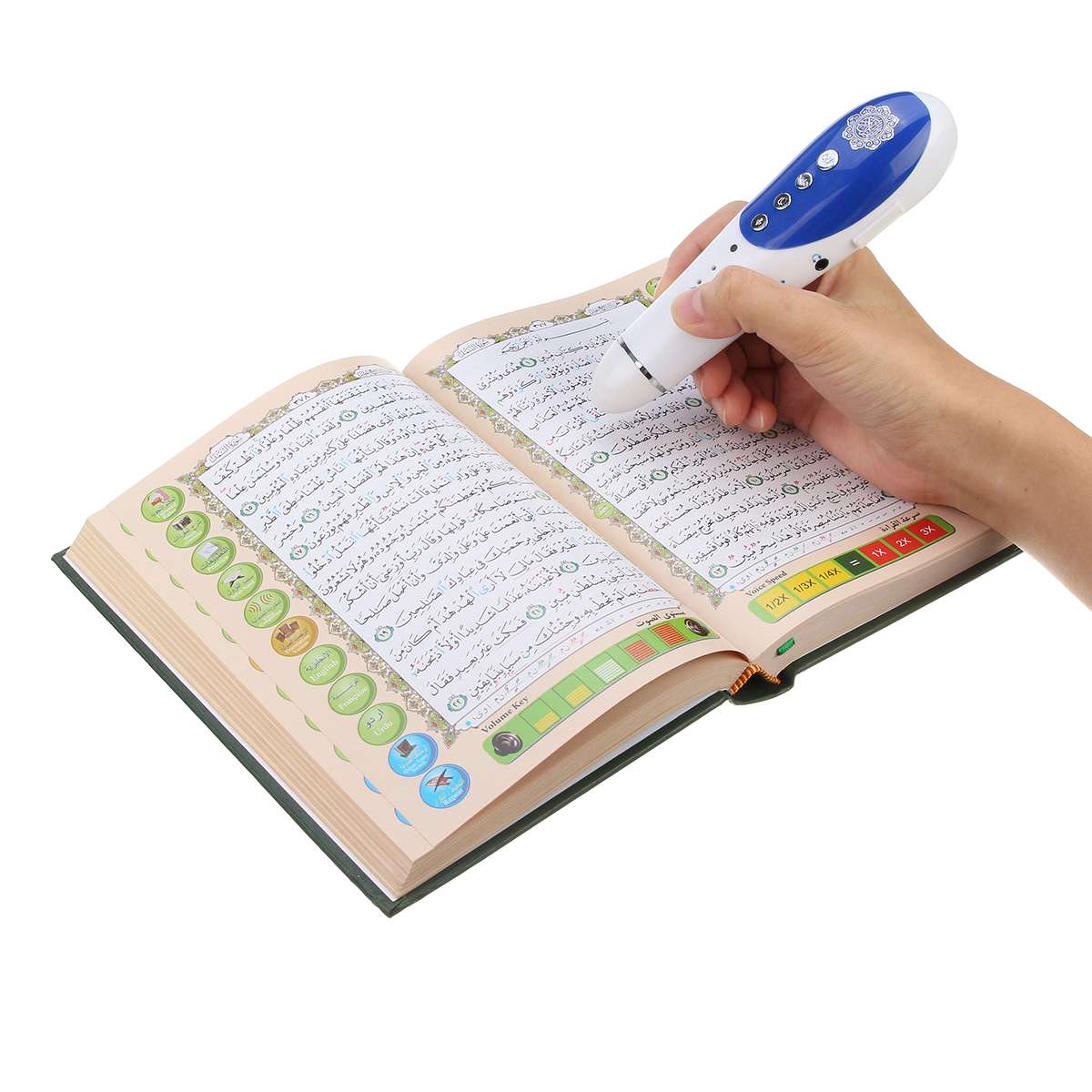 Digital Quran Pen Reader Holy Quran Book MP3 Player Muslim Islamic Koran Book French English Urdu Spanish Russian Uzbek Player