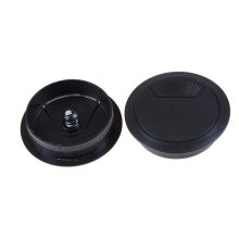 2PCS/set 60mm Computer Desk Grommet Table Cable Outlet Port Surface Wire Hole Cover Durable Black