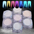 1 Box Pearl Nail Glitter Powder Neon Shimmer Mirror Mermaid Dipping White Purple Nail Chrome Pigment Dust Polish Decor GLB01-07