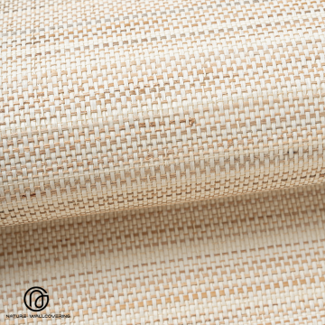 Handcrafted Plant Wallpaper in White Tone Japanese Aesthetic