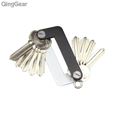 QingGear OKEY Combined Tool kit Advanced EDC Car Key Holder clip Pocket Key Organizer One Hand Operation aluminum door keys bar