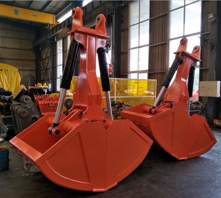 Construction spare parts clamshell bucket excavator