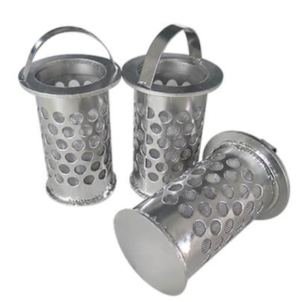 stainless steel basket filter strainer