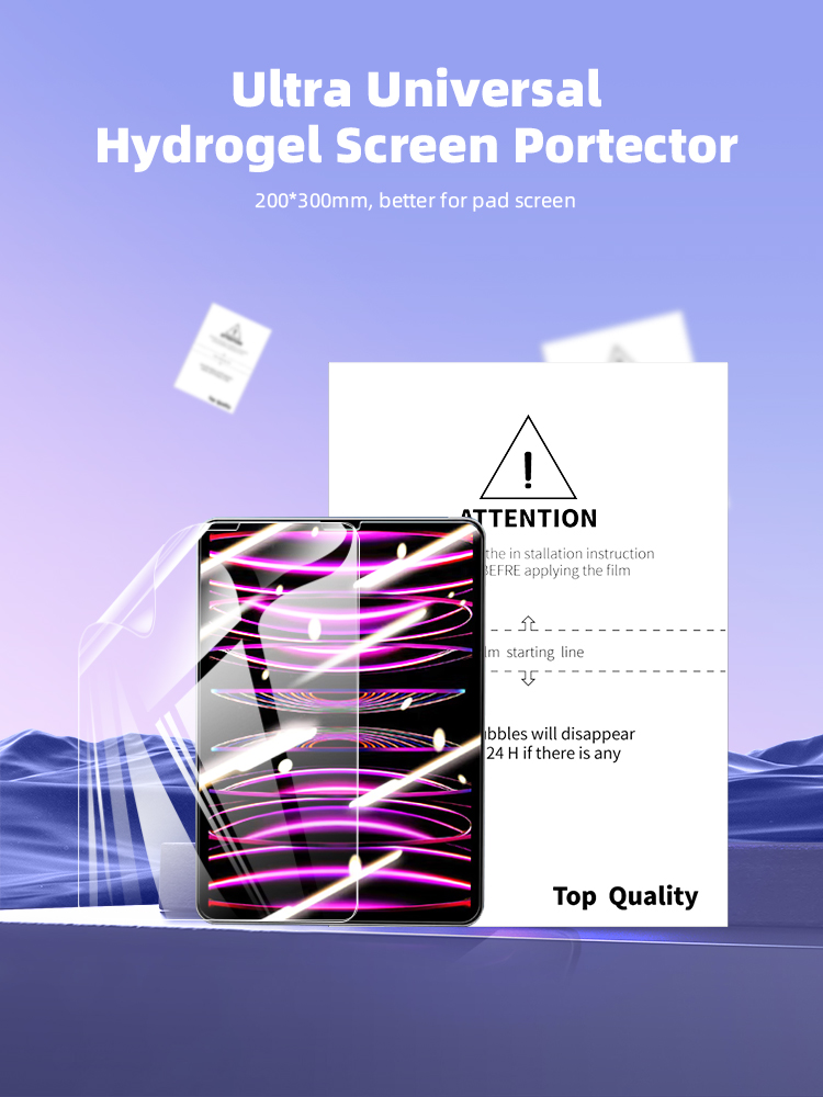 hydrogel screen protector for ipad