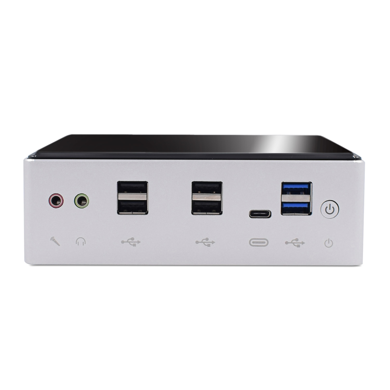 2020New 10th Gen Mini PC Intel i7-10510U i5-8250U 4 Core 2*DDR4 M.2 NVMe NUC Desktop Computer Win10 Pro 2 Lan WiFi USB-C DP HDMI