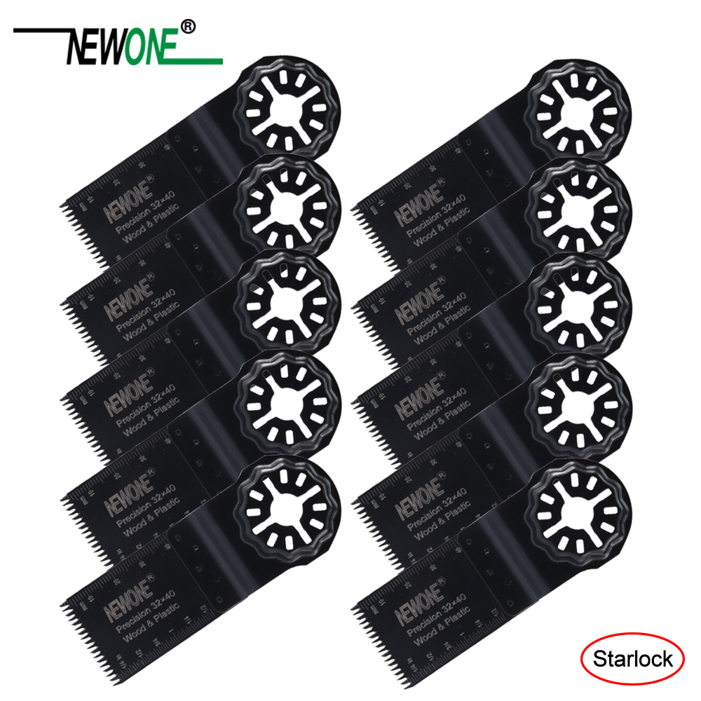 NEWONE 1-3/8" Starlock E-cut Japanese Teeth Precision Multi Saw Blades Oscillating Tool Blades for Cutting Wood Drywall Plastics