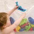 Kids Baby Bath Tub Toy Mesh Bag Organizer Storage Suction Cup Mesh Bag Bathroom Organiser Net