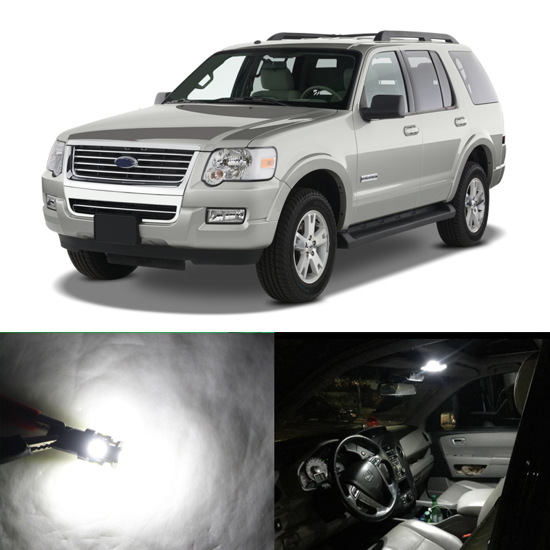 Direct Fit For Ford Explorer 2002-2010 Led Interior Package Map Dome Trunk Light Bulb License Plate Lamp Car-Styling
