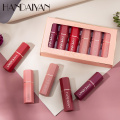 HANDAIYAN Lip Gloss Lightweight Matte Long Lasting Waterproof Velvet Lipstick Set Nourish Moisturizing Professional Lip Makeup