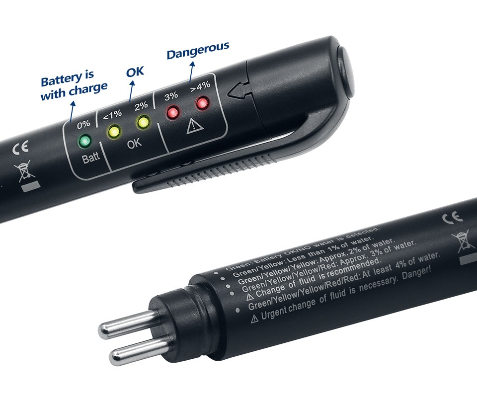 Brake Fluid Liquid Tester Pen With 5 LED Car Auto Diagnostic Tool Mini Brake Fluid Tester For DOT3/DOT4 code reader scanner